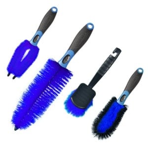 Motorcycle cleaning brushes set