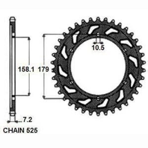 Pinion față oțel, tip lanț: 520, număr dinți: 14 compatibil: HONDA CRF 250 2004-2016