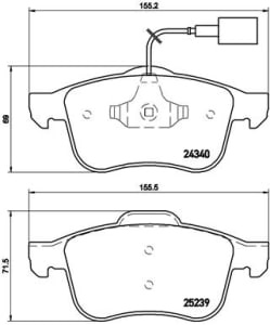 Placute de frana - tuning, Aprobate pentru uz public: Yes, compatibil: ALFA ROMEO GIULIETTA, GIULIETTA/HATCHBACK 1.4-2.0D 04.10-12.20