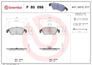 Placute de frana - tuning, fata, Aprobate pentru uz public: Yes, compatibil: AUDI A4 ALLROAD B8, A4 B8, A5, A6 C7, A7, Q5 1.8-4.2 06.07-09.18