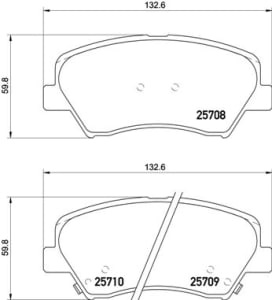 Placute de frana - tuning, fata, Aprobate pentru uz public: Yes, compatibil: HYUNDAI ELANTRA V, GENESIS, I30, VELOSTER; KIA CEE\'D, CEED, CERATO III, CERATO KOUP III, PRO CEE\'D 1.0-2.0 09.10-