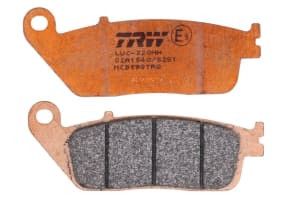 Plăcuțe frână față, utilizare: racing/route, material: sinter-TRQ, 38,9x102,1x8,1mm compatibil: BMW C; CAGIVA 900, GRAN CANYON, NAVIGATOR; HONDA CB, CB-1, CBF, CBR, CBX, FMX, FORZA 125-1670 1987-2022