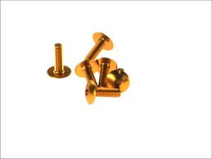 Surub Allen plat (M6x20, golden, 6 buc.)