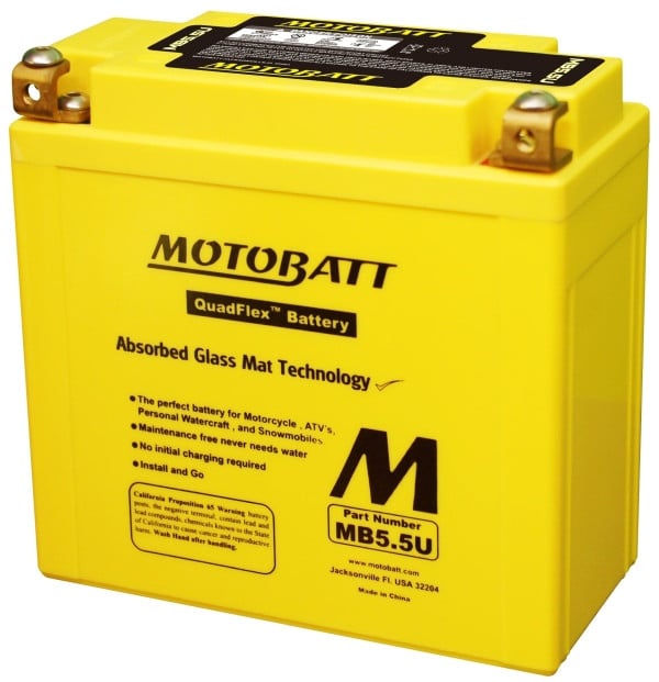 Baterie Moto, Voltaj: 12 V, Capacitate: 5,5 Ah, Lungime: 135 mm, Lățime: 60 mm, Înălțime: 130 mm, Borna pozitivă in dreapta, Curent de pornire: 90 A