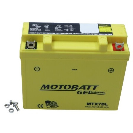 Baterie Moto, Voltaj: 12 V, Capacitate: 7 Ah, Lungime: 149 mm, Lățime: 60 mm, Înălțime: 129 mm, Borna pozitivă in dreapta, Curent de pornire: 110 A