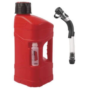 Canistră cu capac cu furtun, capacitate 10l, colour: Red (Recipient amestec ulei 125 ml)