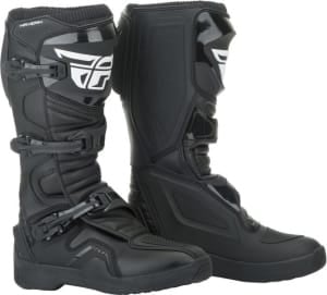 Cizme de piele cross/enduro MAVERIK FLY RACING culoare negru, mărime 8