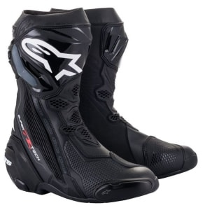 Cizme Moto sport de piele SUPERTECH R VENTED ALPINESTARS culoare black, mărime 42