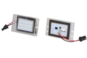 Corp iluminare numar inmatriculare LED, ligght colour: white, 12V,, with Aprobate pentru uz public