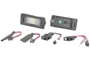 Corp iluminare numar inmatriculare LED, ligght colour: white; set, 12V,, with Aprobate pentru uz public compatibil: AUDI A1, A4 ALLROAD B8, A4 B6, A4 B7, A4 B8, A5, A6 ALLROAD C6, A6 ALLROAD C7, A6 C6, A6 C7, A7, Q5, TT 04.02-10.18