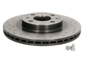 Disc de frana, BREMBO Xtra, 1pcs, Perforat, fata ; Stanga/Dreapta, outer diameter 260 mm, thickness 20 mm, compatibil: LADA 110, 111, 112, KALINA, KALINA II, PRIORA 1.3-2.0 01.95-09.18