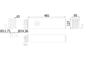 Evaporator A/C compatibil: FENDT 200, 300, 400, 700, 800, 900 BF4M2013-TD226B-6