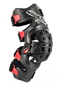 Genunchiera dreapta ALPINESTARS MX BIONIC-10 CARBON culoare black/red, mărime L