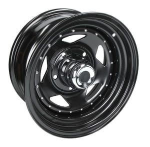 Janta Off-road; 15inch; rim fitting ET -50; bolt spacing 5x114,3; locating hole diameter 72mm; width 10,5inch; finish paintwork; colour black; uz pe circuit JEEP