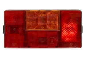 Lampa spate stanga (P21W/R10W, 12/24V, red/yellow, with indicator, with fog light, with stop light, parking light, with plate lighting, no reflector) compatibil: CLAAS; SCANIA