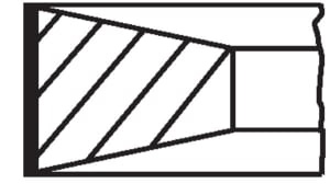 Piston rings (107 3-2,5-3,5) compatibil: AMMANN ASC 110 D, ASC 150 D; DITCH WITCH 3020; DOOSAN G70, G90, HP375WCU, HP450, P425, P600, VHP400WCU, XP5535WCU; DYNAPAC CA702, CC424CHF, SD2500CS; GEHL V400