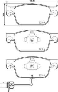 Placute de frana - tuning, fata, Aprobate pentru uz public: Yes, compatibil: AUDI A4 ALLROAD B9, A4 B9, A5 1.4-3.0DH 05.15-