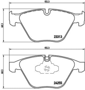 Placute de frana - tuning, fata, Aprobate pentru uz public: Yes, compatibil: BMW 3 (E90), 3 (E91), 3 (E92), 3 (E93), 3 (F30, F80), X1 (E84) 1.6-3.0 12.04-10.18