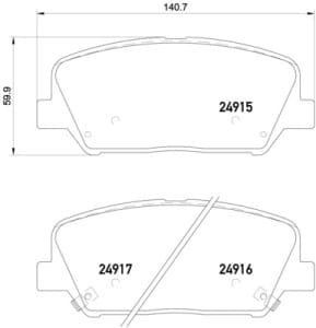 Placute de frana - tuning, fata, Aprobate pentru uz public: Yes, compatibil: HYUNDAI GENESIS, GRANDEUR, I30, VELOSTER; KIA CEE\'D, CERATO III, CERATO KOUP III, OPTIMA, PRO CEE\'D, STONIC 1.0-3.8 01.08-