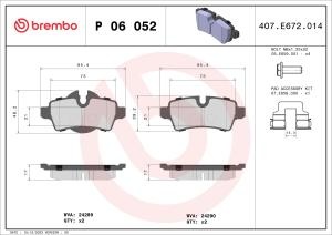 Placute de frana - tuning, spate, Aprobate pentru uz public: Yes, compatibil: MINI (R56), (R57), (R58), (R59), CLUBMAN (R55), CLUBVAN (R55) 1.4-2.0D 09.06-06.15