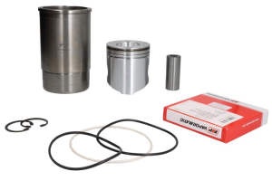 Set piston si camasa compatibil: ATLAS XAS 90; CASE IH 120 MAXXUM; INGERSOLL RAND 185, P130WJD, P160WJD, P175WJD; JOHN DEERE 100, 105, 110, 115, 135, 1040, 1040V, 1140, 1140A, 1140V, 1350, 1550