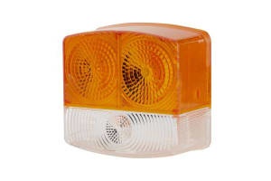 Sticla semnalizare stanga (orange/white, P21W/R10W, with position light) compatibil: FENDT 203 P FARMER, 203 PA FARMER, 203 V FARMER, 203 VA FARMER, 204 P FARMER, 204 PA FARMER, 204 V FARMER, 204 VA FARMER