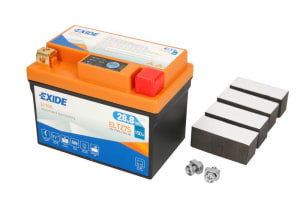 Baterie Lithium-ion EXIDE 12V 2,4Ah 150A R+ Maintenance free 113x70x85mm Started ELTZ7S fits: AEON COBRA, MINIKOLT, REVO; ARCTIC CAT Y-12; BETA AFRIKA, ALP 4T, KR, QUADRA 25-1000 1972-2016