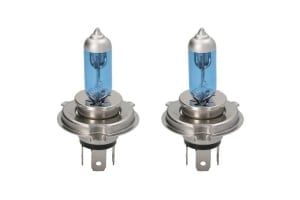 Bec halogen, 2pcs, H4, Ultra White, 12V, max. 60W, light colour white, max. 5000K, socket type P43T, uz pe circuit, contains 2 cores