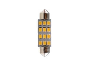 Bec LED, 2pcs, C5W, 12V, max. 2W, light colour white, socket type SV8,5-8, length: 41mm, uz pe circuit, for vehicles without CAN-Bus