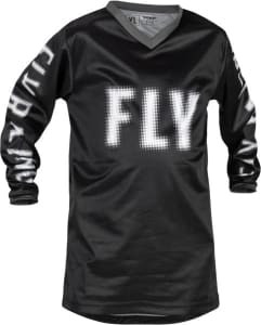 Bluză off road FLY RACING YOUTH F-16 culoare negru/alb, mărime YS