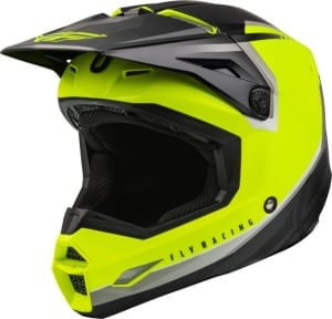 Cască off-road FLY RACING KINETIC VISION ECE culoare negru/fluorescent/galben, mărime M unisex