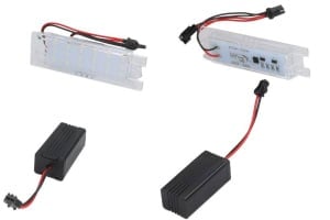 Corp iluminare numar inmatriculare LED, ligght colour: white, 12V,, with Aprobate pentru uz public compatibil: ABARTH GRANDE PUNTO, PUNTO, PUNTO EVO; ALFA ROMEO MITO; FIAT BRAVO II, GRANDE PUNTO, PUNTO, PUNTO EVO 09.99-