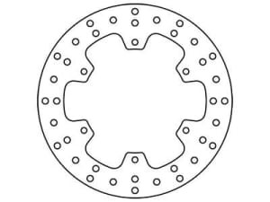 Disc frână fix spate, 220/118x4mm 6x134mm, diametru gaură de centrare 6,5mm, spacing 0 compatibil: SUZUKI DR, DR-Z, RM, RM-X 125/125SM/250/250SE/400/400E/400S 1988-2013