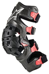 Orteză genunchi ALPINESTARS MX BIONIC-10 CARBON culoare black/red, mărime L