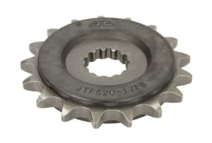 Pinion față oțel, tip lanț: 525, număr dinți: 17, cu amortizor vibrații, compatibil: CAGIVA NAVIGATOR, RAPTOR, V-RAPTOR; HYOSUNG COMET, GT; KAWASAKI W, ZR, ZR-7, ZX-7R, ZX-7RR 98-1050 1991-2020