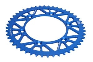 Pinion spate aluminium, tip lanț: 520, număr dinți: 48 (blue)