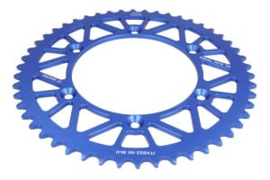 Pinion spate aluminium, tip lanț: 520, număr dinți: 50 (blue)