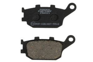 Plăcuțe de frână inferior/spate, utilizare: road-small motorcycle/scooters, material: eco friction-EF, 86,1x86,1x9,3mm compatibil: HONDA CB, CBF, CBR, VTR; KAWASAKI KLZ; SUZUKI DL, GSF, SV 500-1250 1991-2019