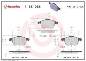 Placute de frana - tuning, fata, Aprobate pentru uz public: Yes, compatibil: AUDI A4 B5, A4 B6, A4 B7, A6 C5, A6 C6; SEAT EXEO, EXEO ST; SKODA SUPERB I; VW PASSAT B5, PASSAT B5.5 1.6-4.0 01.95-05.13