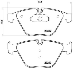 Placute de frana - tuning, fata, Aprobate pentru uz public: Yes, compatibil: BMW 3 (E90), 3 (E91), 3 (E92), 3 (E93), 5 (E60), 5 (E61), 6 (E63), 6 (E64), 7 (E65, E66, E67), X1 (E84) 1.6-6.0 07.01-06.15