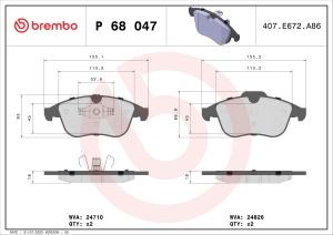 Placute de frana - tuning, fata, Aprobate pentru uz public: Yes, compatibil: RENAULT CLIO IV, GRAND SCENIC III, LAGUNA, LAGUNA III, LATITUDE, MEGANE, MEGANE III, SCENIC III 1.2-3.5 10.07-