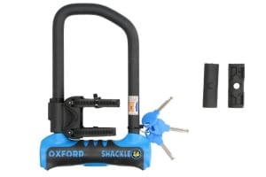 Anti-furt disc frână Shackle14 OXFORD colour black/blue 260mm x 177mm mandrel 14mm