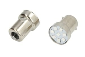 Bec LED, 2pcs, R5W, 24V, max. 0,9W, light colour red, socket type BA15S, uz pe circuit, for vehicles without CAN-Bus