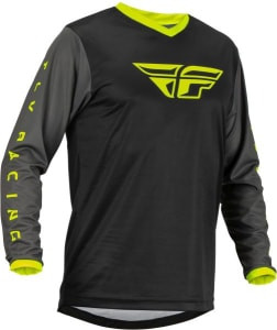 Bluză off road FLY RACING F-16 culoare negru/fluorescent/gri/galben, mărime XL