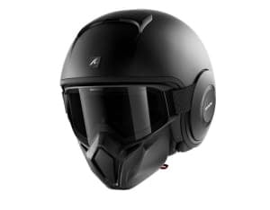 Cască Moto full-open SHARK STREET-DRAK BLANK colour black/matt, size XS