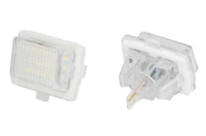 Corp iluminare numar inmatriculare LED, ligght colour: white; set, 12V,, with Aprobate pentru uz public compatibil: MERCEDES C (C204), C (W204), C T-MODEL (S204), E (C207), E (W212), E T-MODEL (S212), S (C216), S (W221) 10.05-