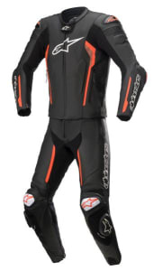 Costum Moto 2 piese MISSILE V2 ALPINESTARS culoare black/fluorescent/red, mărime 54