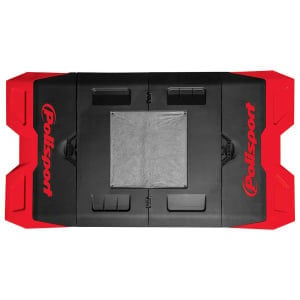 Covor Moto POLISPORT dimensions: 1800x990, red, plastic, folded