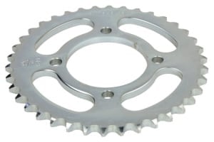 Pinion spate oțel, tip lanț: 428, număr dinți: 38, compatibil: YAMAHA DT, RD, RS, RSX, T, YB, YBA, YBR 100/105/125 1974-2016