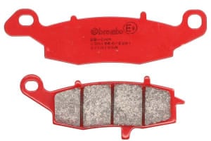 Plăcuțe de frână față, utilizare: route, material: sinter-SA, 37,4x133,5x8,3mm compatibil: KAWASAKI ER-6F, ER-6N, KLE, KLR, VN, Z, ZR, ZR-7; SUZUKI DL, GSF, GSX, RV, SV, VL 200-1600 1996-2016